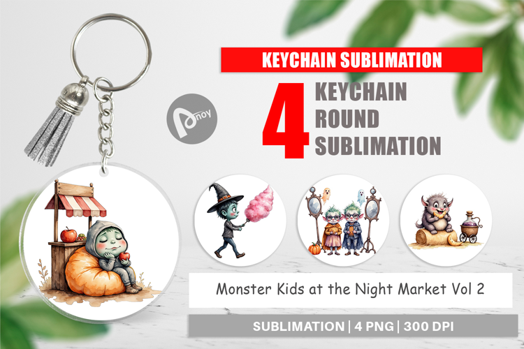 Keychain Monster Night Market