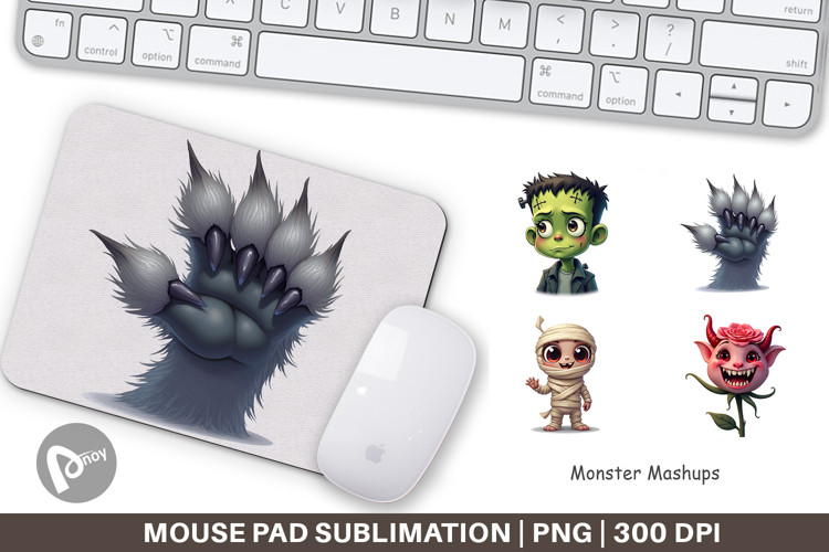 Mouse Pad Monster Mashups