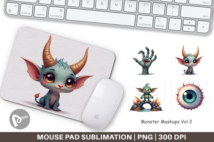 Mouse Pad Monster Mashups