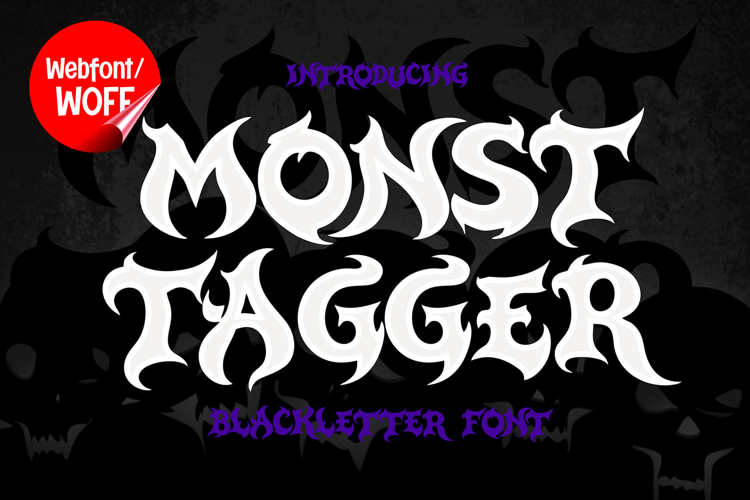 Monsttager | Webfont Gothic Blackletter for Websites