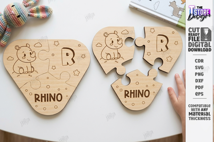 Montessori Alphabet Wooden Puzzle Laser Cut | Kids Laser