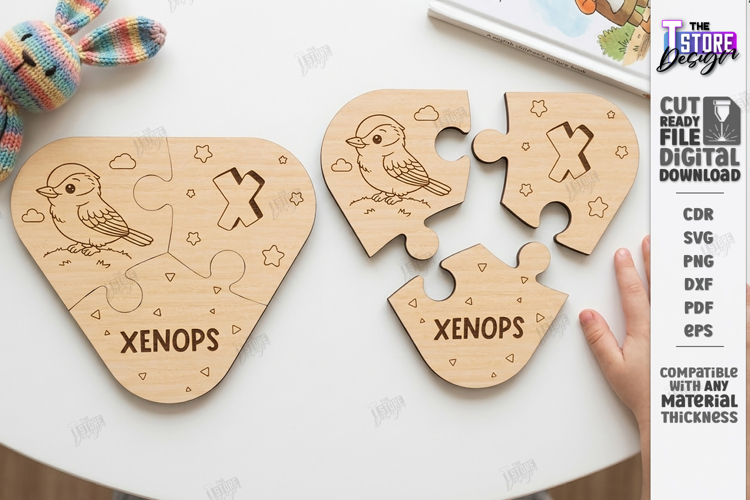 Montessori Alphabet Wooden Puzzle Laser Cut | Kids Laser