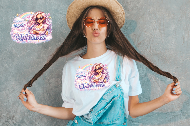 Mood Unbothered - Sublimation PNG