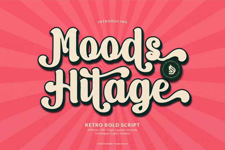 Moods Hitage | Retro Bold Script