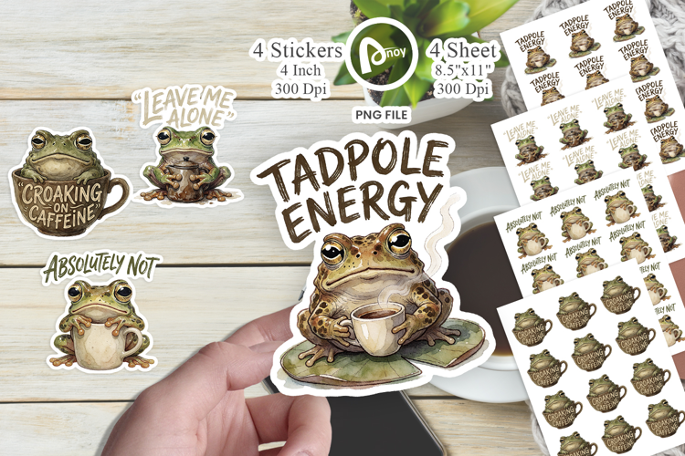Amphibian Coffee Club Sticker