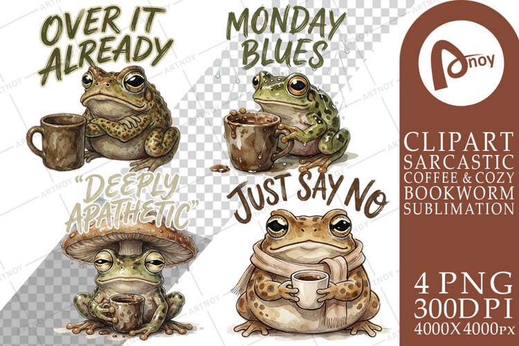 Amphibian Coffee Club Sublimation example image 1