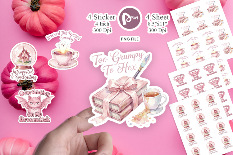Moody Coquette Spell Sticker