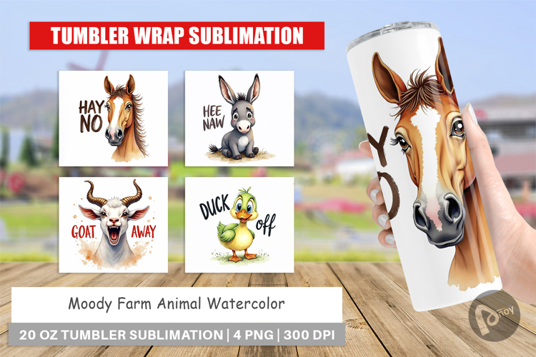 Moody Farm Animal Quotes Tumbler