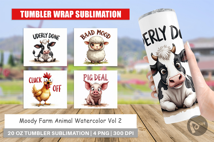 Moody Farm Animal Quotes Tumbler