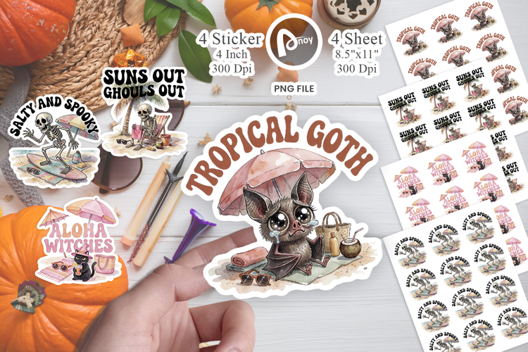 Exhausted Ghouls Quotes Sticker