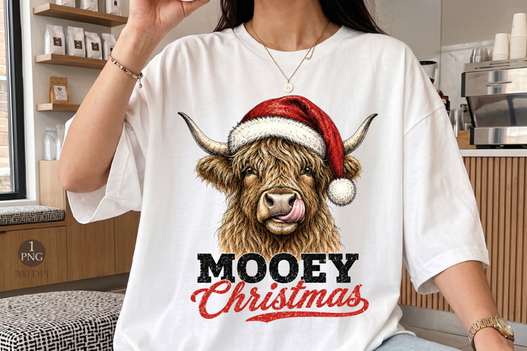 Mooey Christmas PNG,Christmas shirt Design