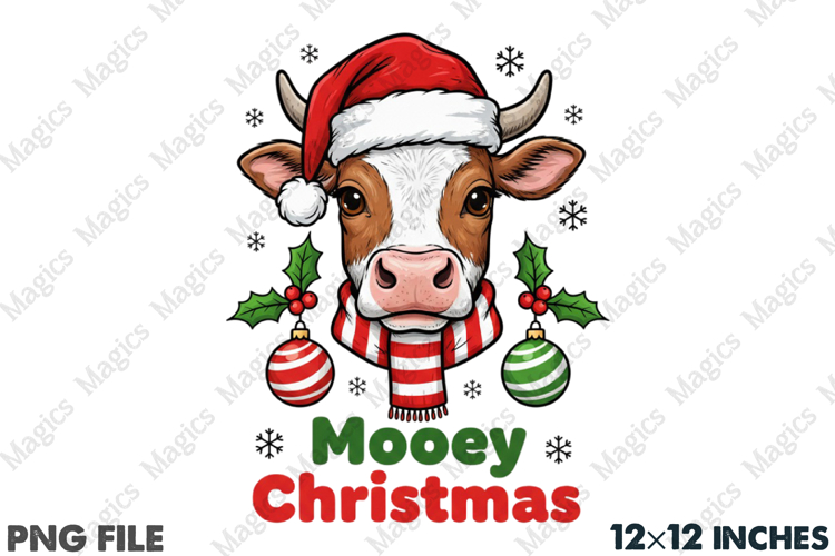 Mooey Christmas PNG Western Christmas