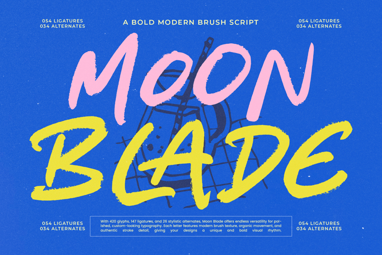 Moon Blade - Bold Modern Brush Script