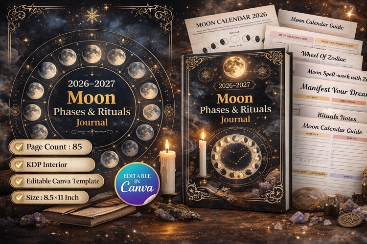 Moon Phases & Rituals Journal 26 & 2027