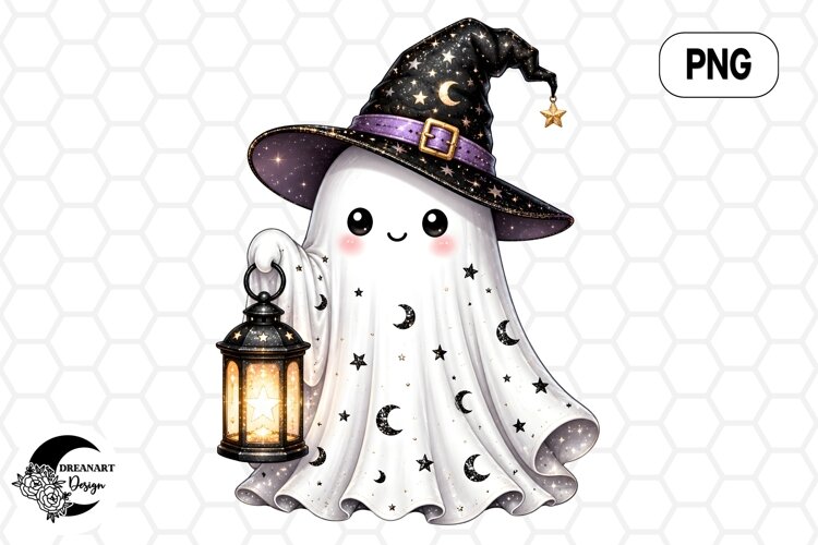 Moon Star Witch Ghost PNG