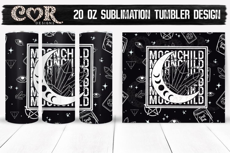 Moon Child - Sublimation Tumbler Design