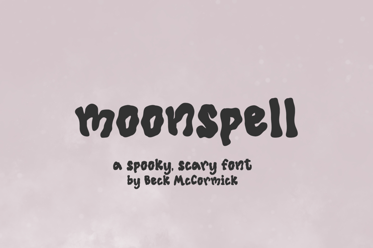 Moonspell Display Font