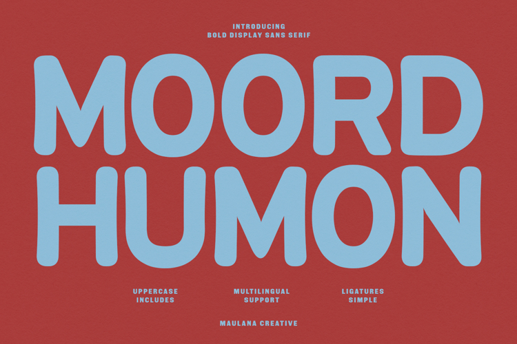 Moord Humon Bold Display Sans Serif