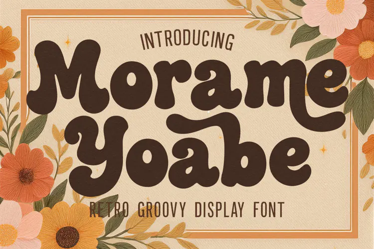 Morame Yoabe Retro Groovy Display