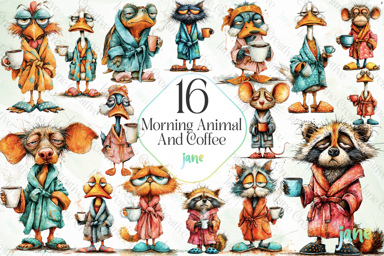 Morning Mood Animal And Coffee Bundle