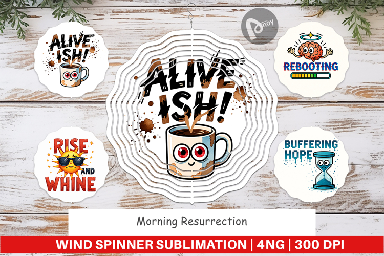 Caffeinated Chaos Wind Spinner