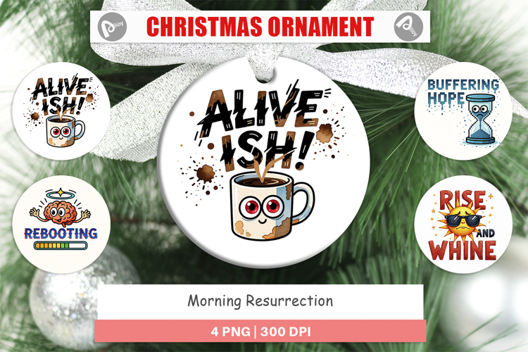 Christmas Ornament Sublimation Designs Image 24