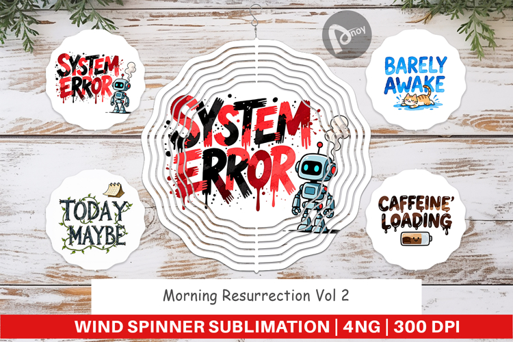 Caffeinated Chaos Wind Spinner