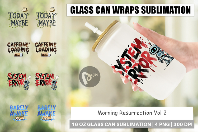 Caffeinated Chaos Quotes Glass Can