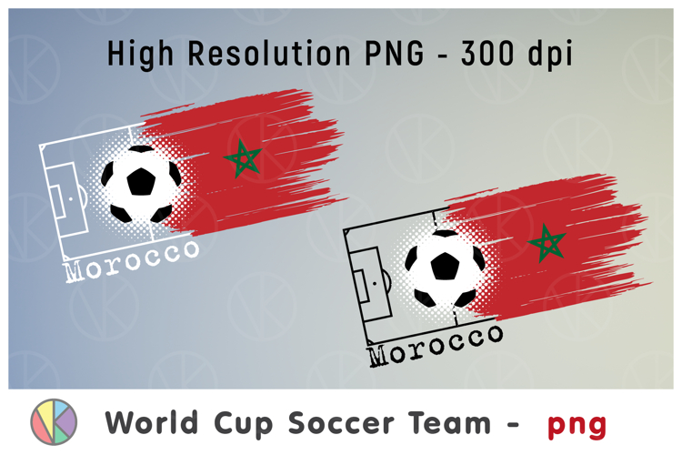 Morocco National Soccer Team Flag. World Cup 2026