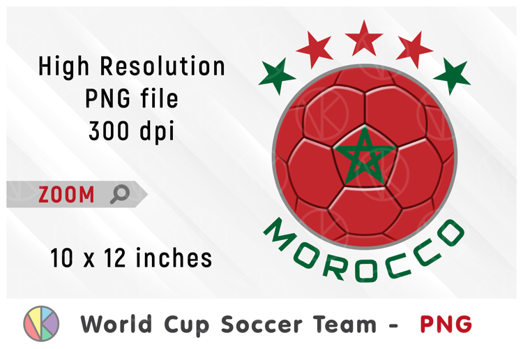 Morocco National Team Soccer Ball. World Cup 2026