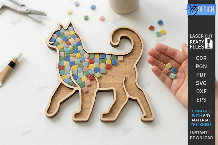 Mosaic Base Laser Cut | DIY Craft Kit Supplies | Mosaic Art
