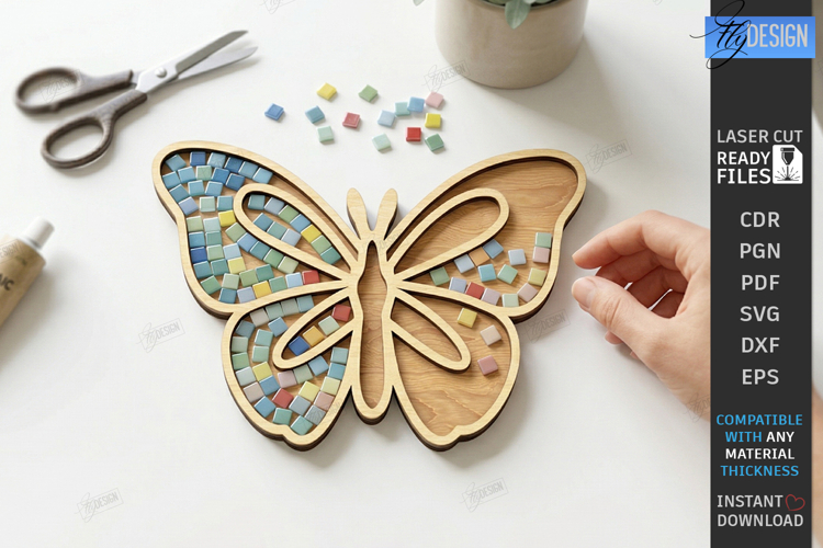 Mosaic Base Laser Cut | DIY Craft Kit Supplies | Mosaic Art