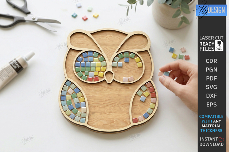 Mosaic Base Laser Cut | DIY Craft Kit Supplies | Mosaic Art