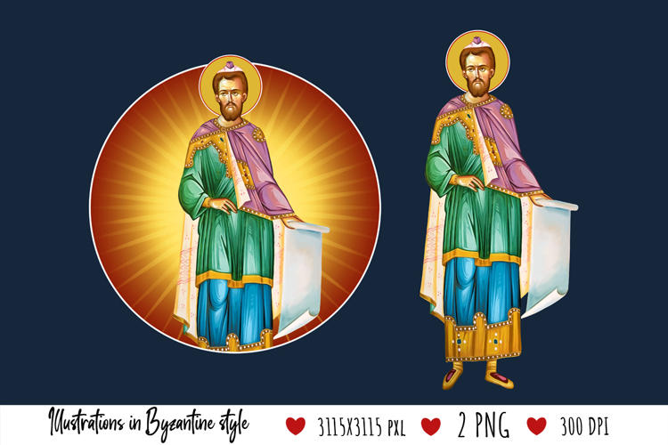 Moses Prophet Illustration in Byzantine Style