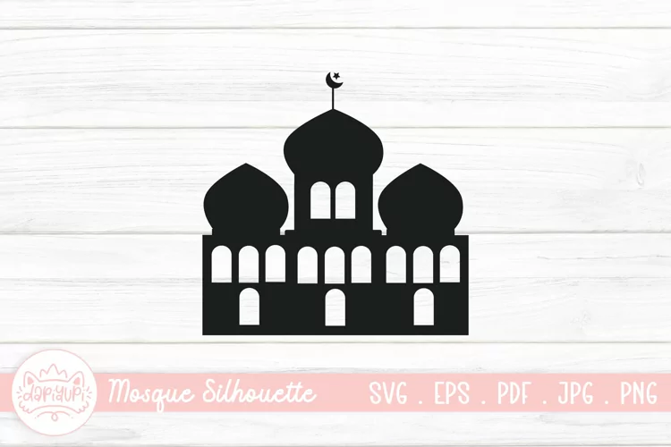 Islamic Mosque Silhouette SVG | Vector Muslim Mosque