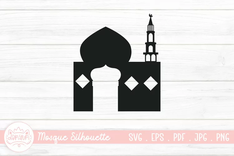 Islamic Mosque Silhouette SVG | Vector Muslim Mosque