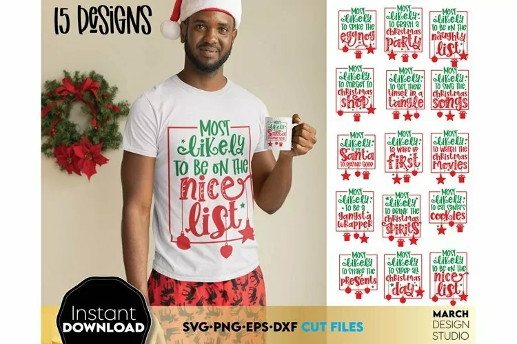 Family Christmas | most likely to | Christmas sublimation