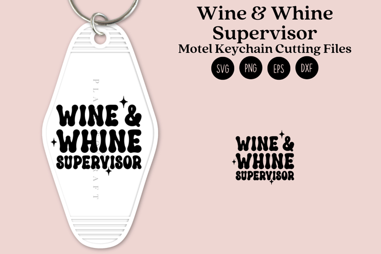 Motel Keychain SVG | Cute Mom Daughter Key Tag Design