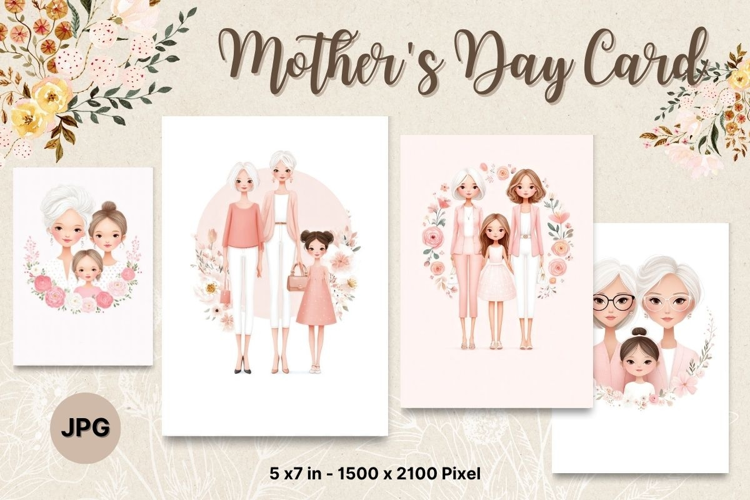 Mother's Day Card Happy MOM flower Printable Gift Card_4