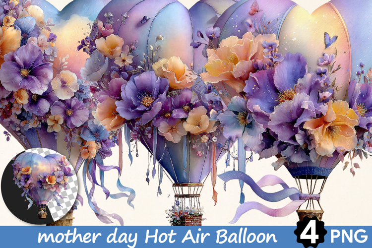 Mothers Day Dreamy Hot Air Balloon