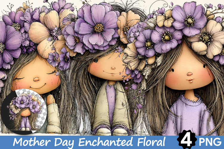 Mothers Day Enchanted Floral Crown Girl