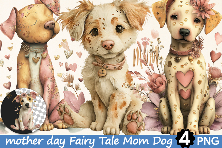 Mothers Day Fairy Tale Mom Dog