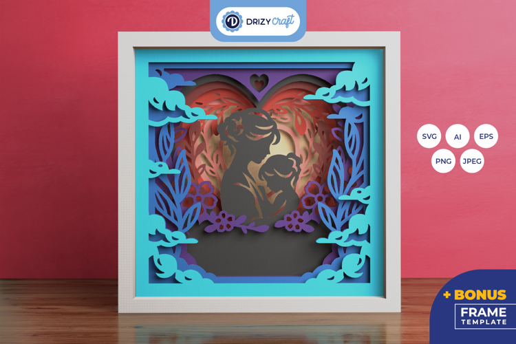 Mom Shadow Box Svg Image 5