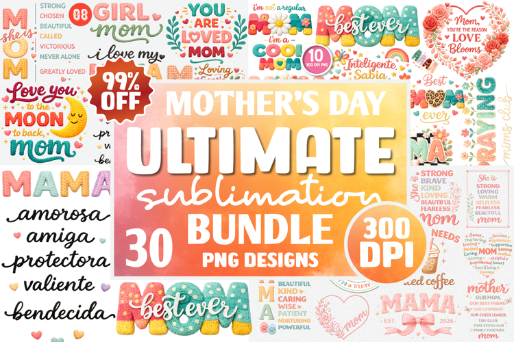 Mothers Day Mega PNG Bundle Mothers Day PNG Big Bundle