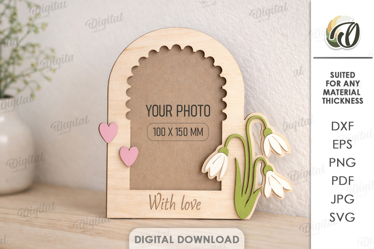 Mothers Day Photo Frame Laser Cut. Picture Frame SVG