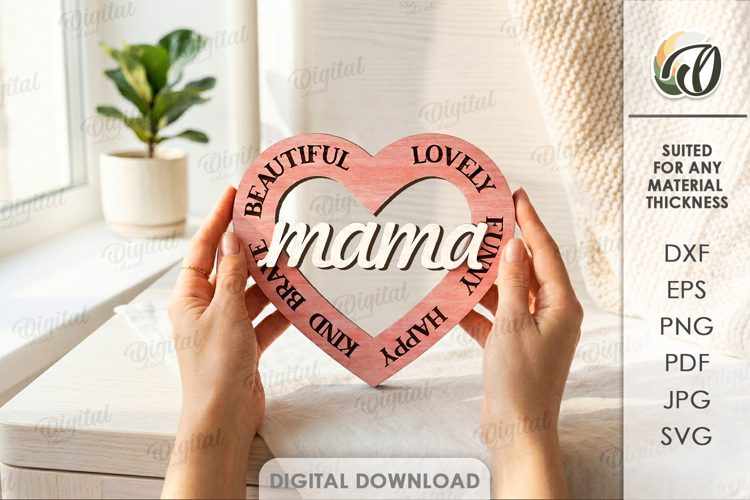 Mothers Day Tiered Tray Decor Laser Cut. Mothers Day SVG