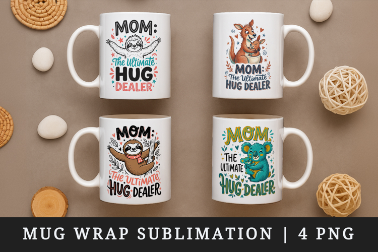 Mother's Day mug wrap printable sublimation design