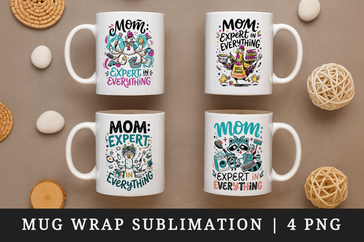 Mother's Day mug wrap printable sublimation design