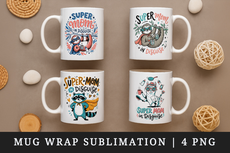 Mothers Day mug wrap printable sublimation design