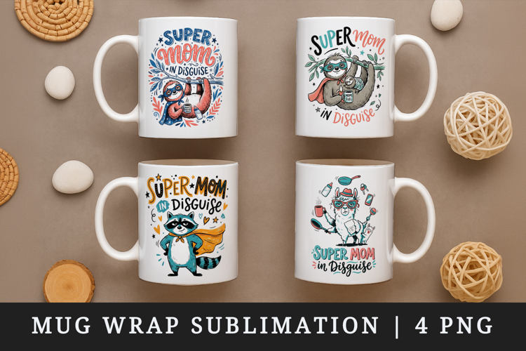 Mother's Day mug wrap printable sublimation design